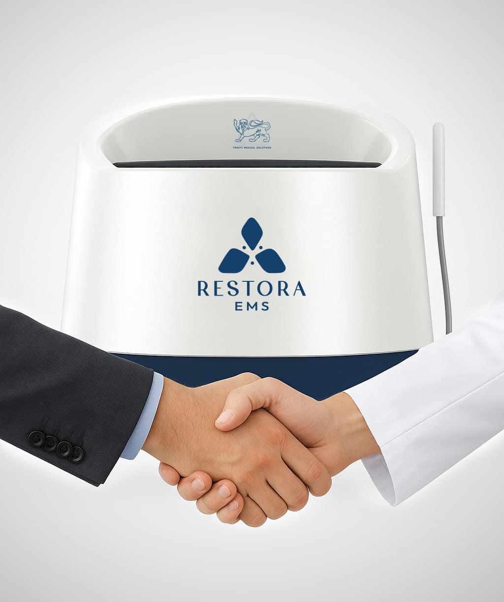 ReStora EMS chair offered through an affordable medical equipment program